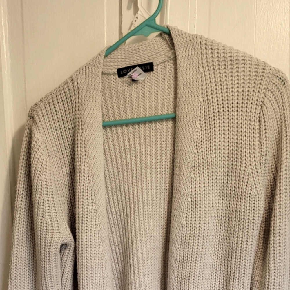 A womens cardigan